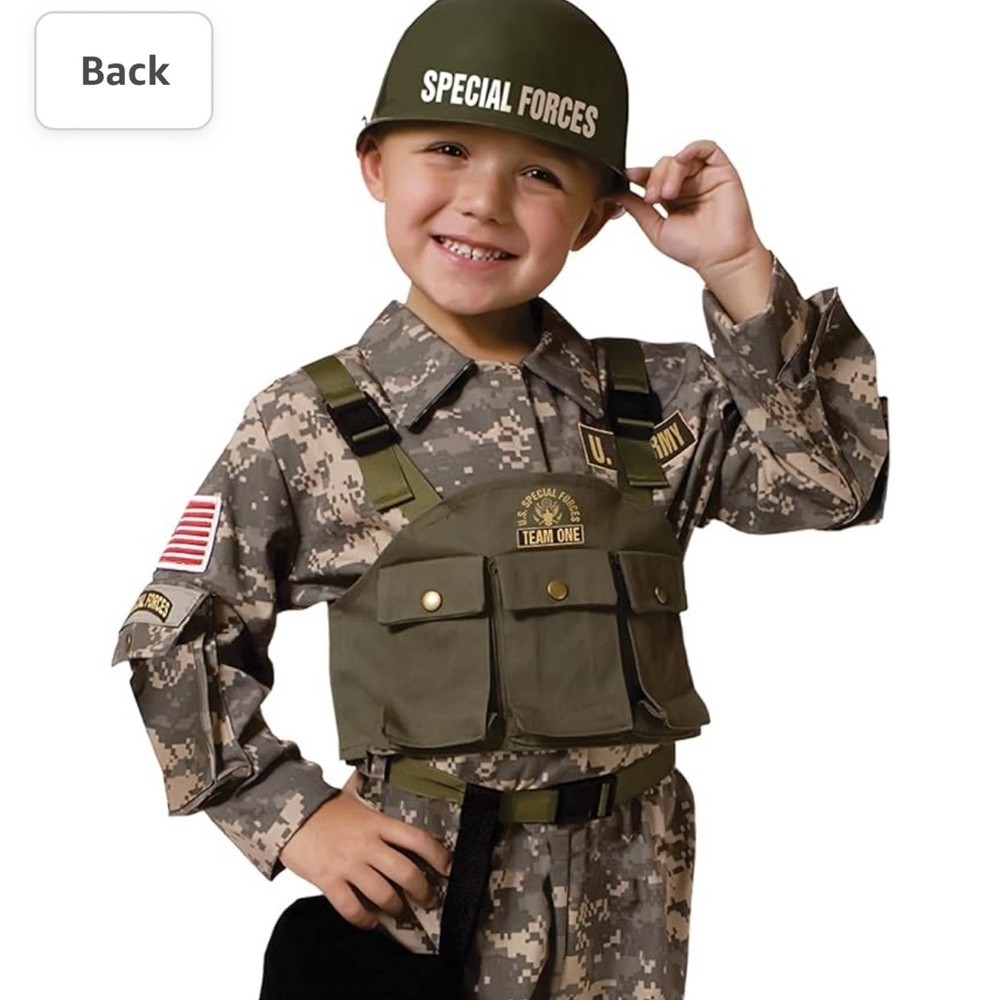 Dress Up America Army Costume for Kids - Special Forces Uniform Costume